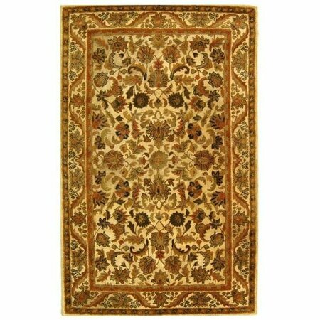 SAFAVIEH 3 x 5 ft. Accent Traditional Antiquity- Gold Hand Tufted Rug AT52D-3